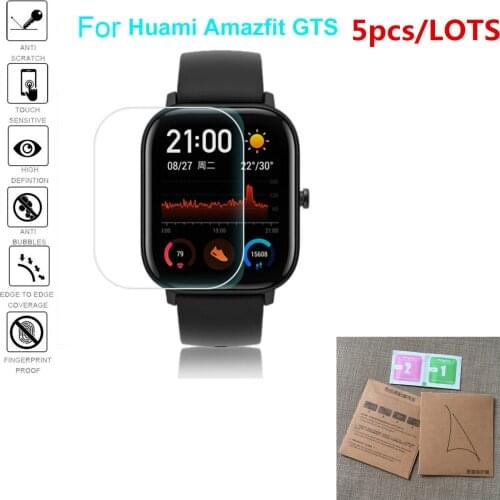 1/5pcs Soft TPU Full Screen Protector For Xiaomi Huami Amazfit GTS Sport Smart Watch Protective Guard Film Cover