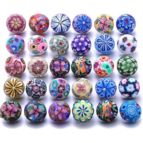 10 Pcs/lot New Snap Button Jewelry Mixed Style Ginger Resin 18mm Snap Buttons Fit Snap Bracelet Bangles Button Snap Jewelry