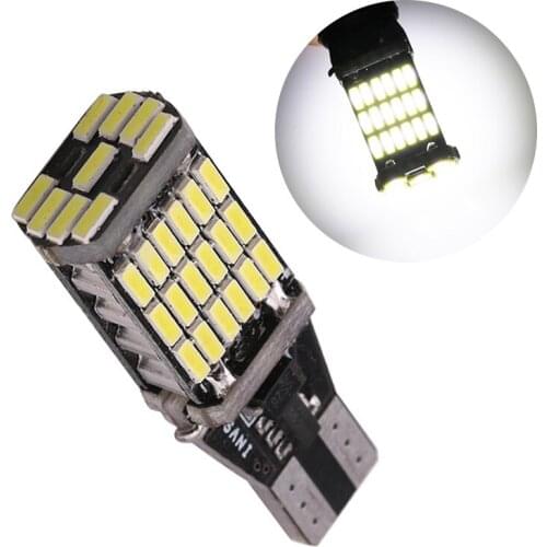 1x Canbus T15 921 W16W 45 SMD 4014 LED Auto Tail Lamp No ERROR T15 T10 Reverse Lights Car Backup Tail Brake Light 12V White