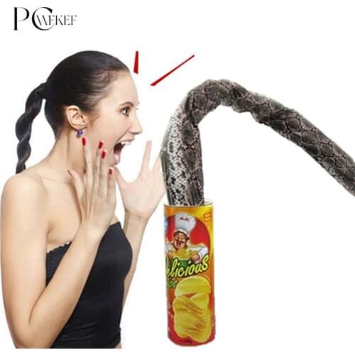 Potato Chips Cans Fake Snake April Fool Day Funny Novelty Prank Trick Toys Potato Chips Cans Fake Snake Kids Toys