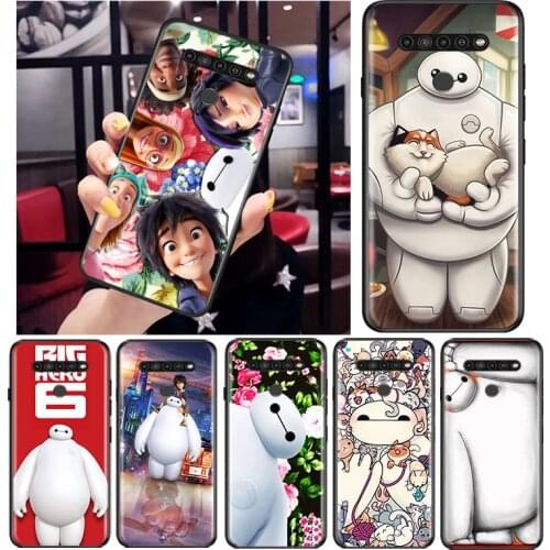 Big Hero 6 Disney for LG G8 G8S G8X V30 V35 V40 V50 V60 ThinQ Q60 K40 K50 K30 K41 K51 K61 K71 K92 Black Phone Case