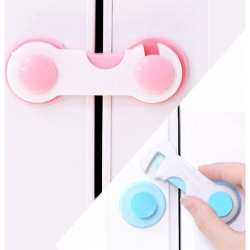 5PCS Child Lock Security Protector Multi-function Child Baby Safety Anti-pinching Lock Cupboard Cabinet Door Drawer Safety Locks