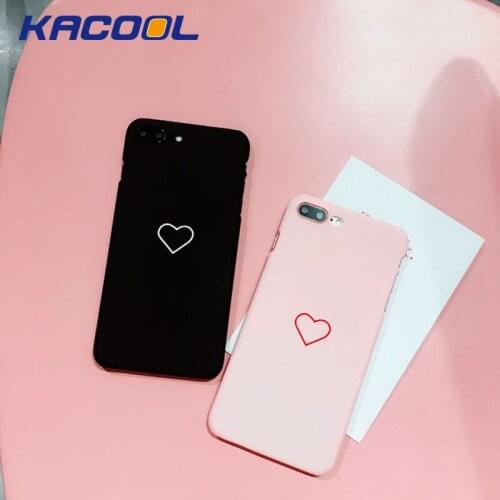 KACOOL Phone Cases Heart Patterned For iPhone 6 6Plus 6s Plus Hard PC Protective For iPhone 7 7 Plus 8 8 Plus Case Cover