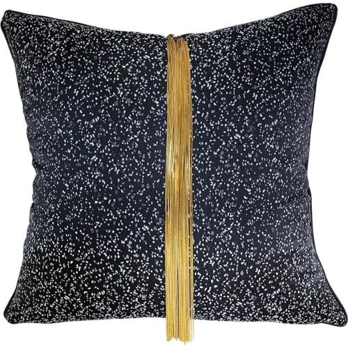 Gold Metal Stripe Decorative Cushion Cover For Living Room 30x50cm/45x45cm Home Decor Grey Black Beige Shiny Pillowcase Cushions