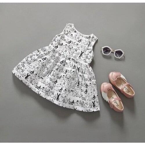 Childrens Wear Summer Europe and America Baby Boy Bunny Baby Dress k1