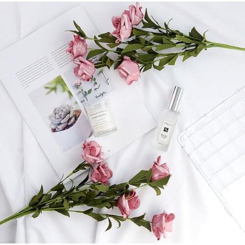 Ins Wind Photography Shooting Background Simulation Rose Bouquet Gourmet Manicure Net Red Pendulum Decoration Flower Photo Props