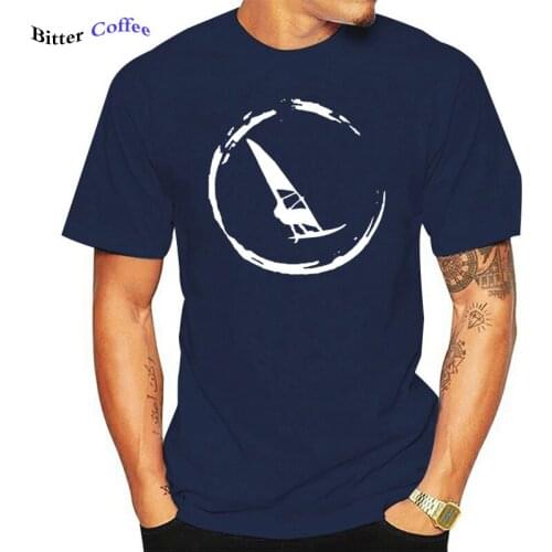 Funny Windsurf Windsurfing Surfing Surf Cotton Short Sleeve Oversized T Shirt Summer Graphic Harajuku T-shirt Men Streetwear