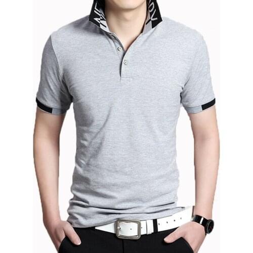 PoloShirt Men Fashion Stand collar Cotton Tee Shirts Mens Slim Fit Camisa Masculina Summer 5XL Tee Tops Brand Clothing