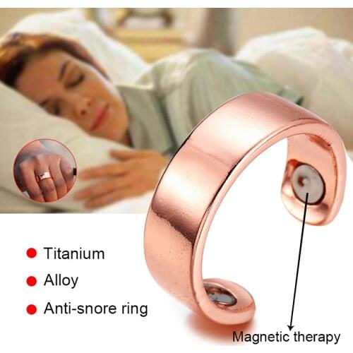 Hot Selling Acupressure Anti Snore Ring Magnetic Therapy Snore Stopper Acupressure Treatment Snoring Device