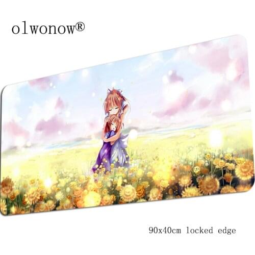 Clannad pad mouse computer gamer New arrival mouse pad 900x400x3mm padmouse anime High quality mousepad gadget office desk mats