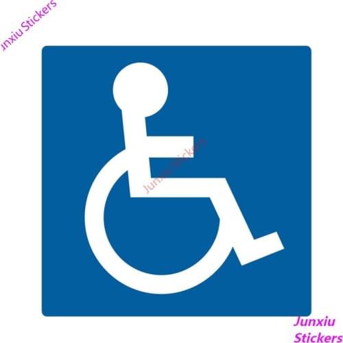 Handicap Parking Color Car Sticker and Decals Funny Refrigerator Bumper Window Waterproof Accessories Interior KK14*14cm