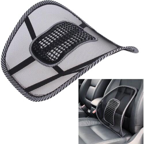 Car seat backed by a cushion Massage Cushion Lumbar Back Waist Brace Lumbar Seat Supports Cushion Office Chair Car Seat cushion