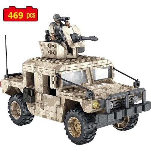Mould King Military series desert assault vehicle special forces SWAT Figures DIY model Building Blocks Bricks Toys Gifts
