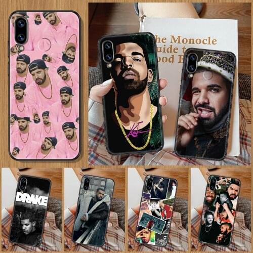 Rapper Aubrey Drake Graham Phone Case For Huawei Honor 6A 7A 7C 8A 8X 8 9 9X 10 10i 20 Lite Pro black silicone cell cover