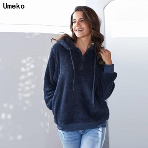 Umeko New Plush Velvet Sweatshirt Multicolor Womens Fashion Imitation Wool Design Printed Sweatshirt Loose Casual Top Plus Size