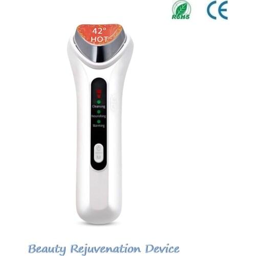 Ultrasonic Ion Importing Facial Beauty Device Ionic Clean Anti Wrinkle Removal Tightening Face Lift Tighten Rejuvenation Skin