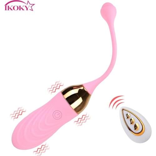 IKOKY Ben Wa Balls Vaginal Tight Exercise Adult Sex Toys For Women Wireless Remote Vibrator Kegel Balls Vibrating Eggs Sex Shop