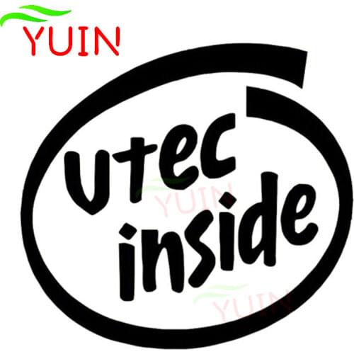 VTEC INSIDE Funny Letters Personalized Car Sticker Decals PVC Body Window Decoration Accessories High Quality Waterproof Decal