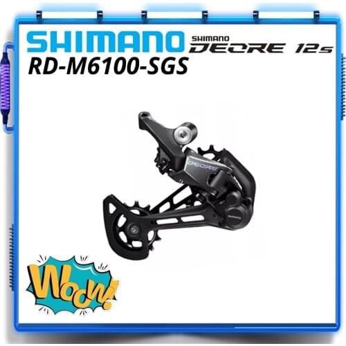 SHIMANO DEORE RD M6100 SGS Rear Derailleur RD-M6100 SHADOW RD 1x12 speed 12s 12v