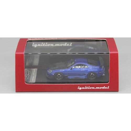 1:64 TOYOTA SUPRA A80 JZA80 BLUE Metal Diecast Alloy toy cars Model Vehicles For Children Boys gift hot