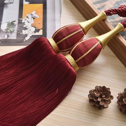 1 Pair Decorative Multi Color Curtain Tassels Chinese Stlye Accessories For Curtains Tassel Hanging Ball Tiebacks CP126 #30