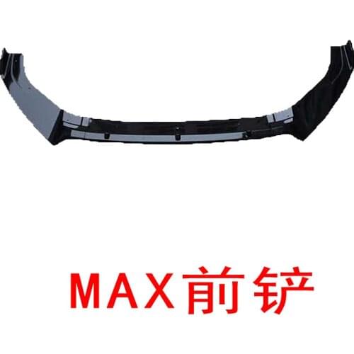 2021 Suitable For Decoration the Modification of Modern Leading Front Lip Bright Bla Carbon Fiber Small Surrounded Three