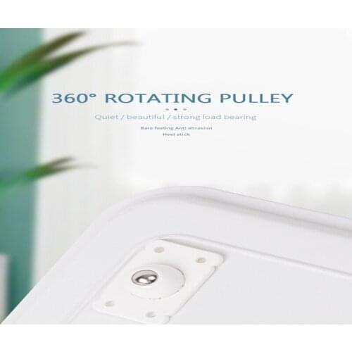 4pcs 360° Caster Stainless Steel Adhesive Pulley Furniture Universal Storage Box Roller Self Casters Pulley For Cabinet Trash