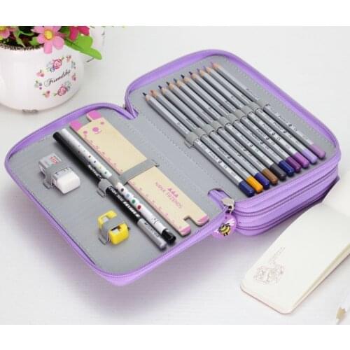 4th floor & 72 hole Oxford school pencil case creative large-capacity drawing pencil case box shockproof pencil storage bag
