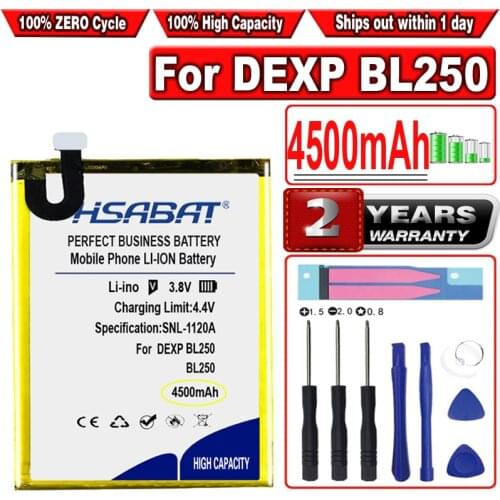HSABAT 4500mAh BL250 Battery for DEXP BL250 iMobile phone