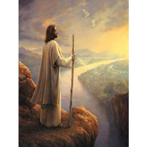 5D DIY Diamond Painting Christ Jesus Full Square Diamond Embroidery Portrait Mosaic Art Handmade Gift Decor for Home