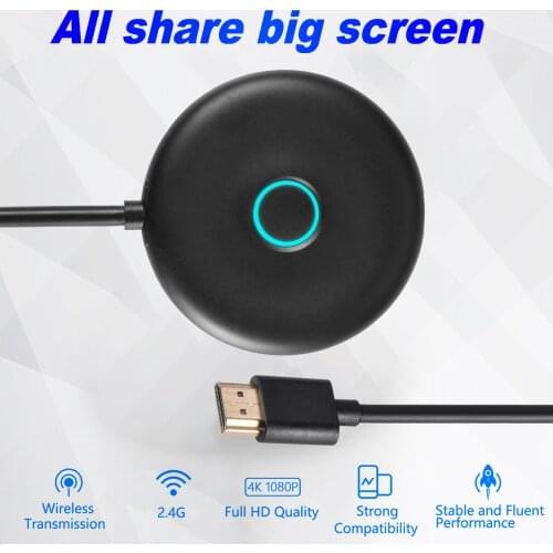 WiFi Display Dongle Wireless Screen Mirroring Receiver 1080P 2.4G HDMI-compatible Wireless Same Screen Device Dropship