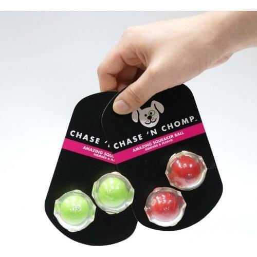 CAITEC Dog Squeaky Toys Mini Squeaking Ball Floatable Soft Springy for Tossing and Chasing Suitable for Mini or Small Dogs