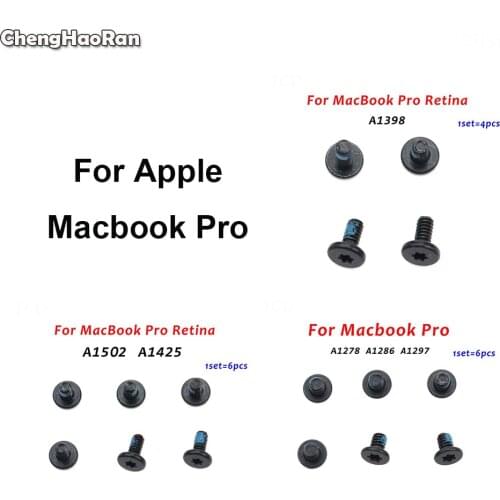 ChengHaoRan 1Set Logic Board Motherboard Screws for MacBook Pro Retina A1398 A1502 A1425 A1278 1286 1297 Screw Repair Parts