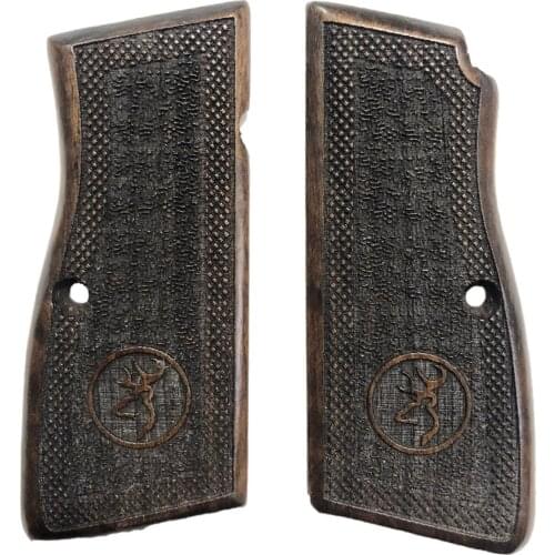 Belgium Browning Hp 14'lü Browning Logo Custom Series Laser Cutting Wooden Grip Mod18