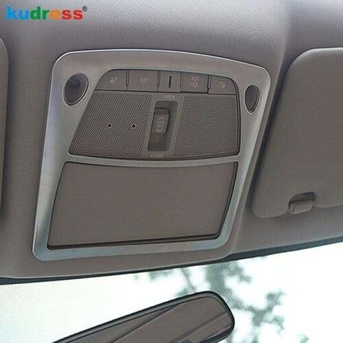 For Nissan X-Trail Rogue 2014 2015 2016 2017 Styling Decoration Reading Lamp Cover Reading Lights Frame Moulding Trims 3pcs