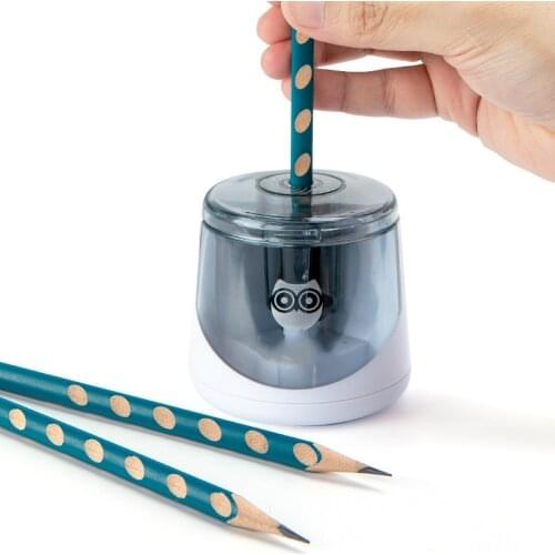 Electric pencil sharpener Childrens plastic pencil sharpener Student cartoon pencil sharpener Single hole pencil sharpener