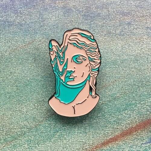 Artwork sculpture Enamel Brooches for Collection