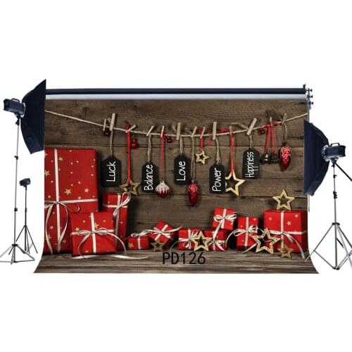 Photography Backdrops Christmas Ornaments & Christmas Gifts Vintage Wood Floor Merry Christmas Portraits Background
