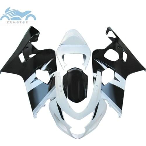 ABS plastic Fairing kits for SUZUKI 2004 2005 GSXR 600 R750 racing fairings kit 04 05 GSXR 750 GSX R600 K4 white black body kits