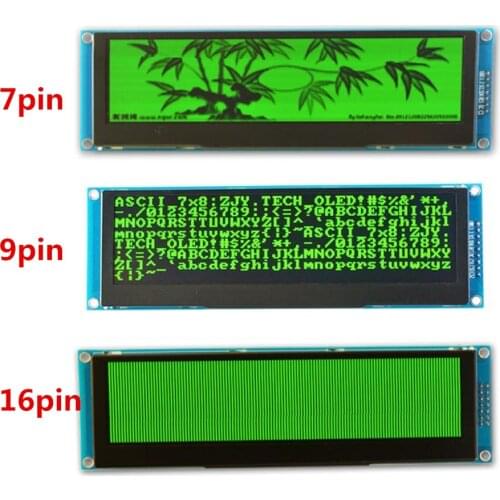 7/9/16Pin 5.5 inch green OLED display module LCD screen 25664 OLED SSD1322 serial screen SPI interface