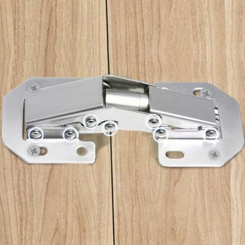 Bridge Spring Frog Hinge Cabinet Cabinet Door Hinge No Cabinet Kitchen Drilling Hardware Furniture T8Q6