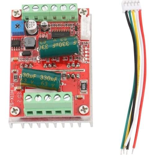 JFBL Hot DC6-60V 400W BLDC Three Phase DC Brushless Motor Controller PWM Hall Motor Control Driver Board 12V 24V 48V