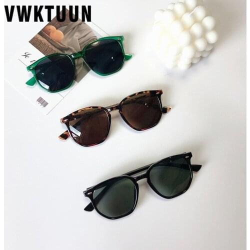 VWKTUUN Geometric Sunglasses Women Rivet Frame Driving Sun glasses For Men UV400 Sport Eyewear Candy Color Classic Sunglasses