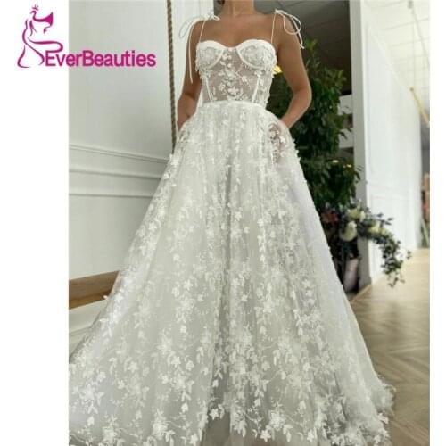 Lace Beach Wedding Dresses 2021 Vestidos De Novia Bohemian Light Bridal Gowns Sweetheart платье женское летнее