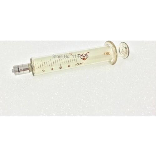 1pcs/Lot 10ml 10cc Glass Syringe Luer Lock Head Reusable Glass Injector Lab Glassware