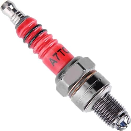 1pc High Performance 3-Electrode ignition Motorcycle Spark Plug A7TC for GY6 50cc-150cc ATV Scooter Offroad Motorcycle