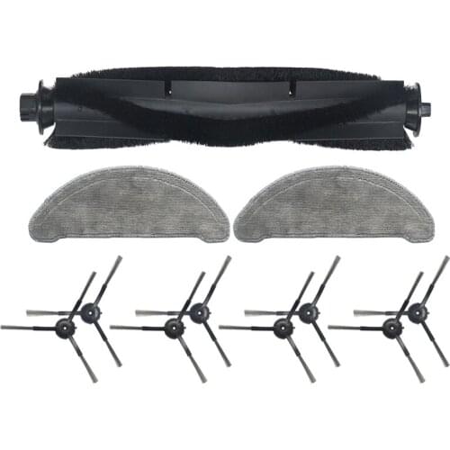 11Pcs for Roidmi EVE Plus Robot Vacuum Cleaner Main Brush Side Brush Mop Cloth Replacement Parts