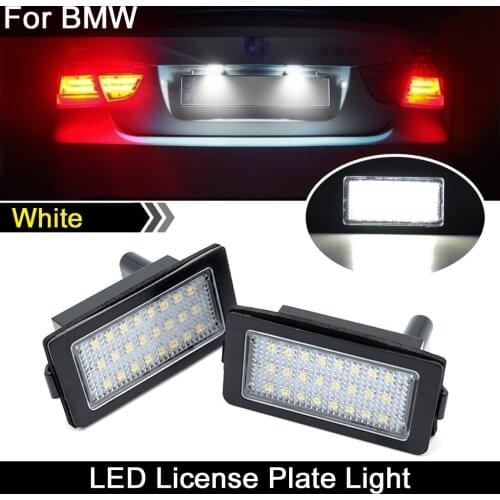 For BMW E38 730i 740i 750i 1995-2001 white LED Car Rear license plate light number plate lamp