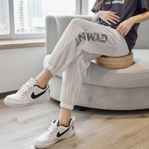 367# Maternity Pants Summer Casual Pants Loose Ninth Pants Comfy Belly Support Pants Elastic Waist Maternity Trousers