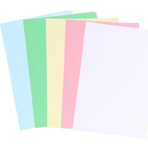 5pcs A4 Folder Colorful Paper File Folder Multifunctional 2 Pockets Document Holder Filing Product Report Folder Office Supplies
